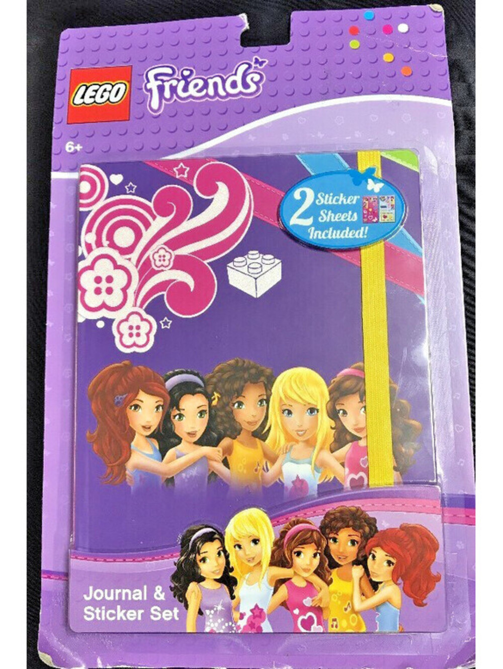 LEGO Friends Journal and Sticker Set Purple 80 Pages Hardback Diary Notebook